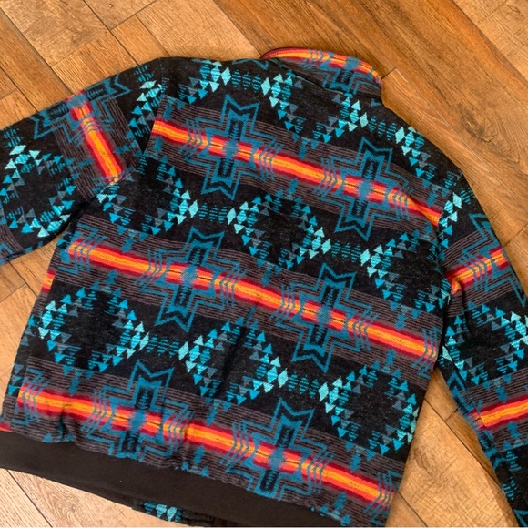 Rock & Roll Denim Men’s Aztec Jacket - Picture 7 of 11